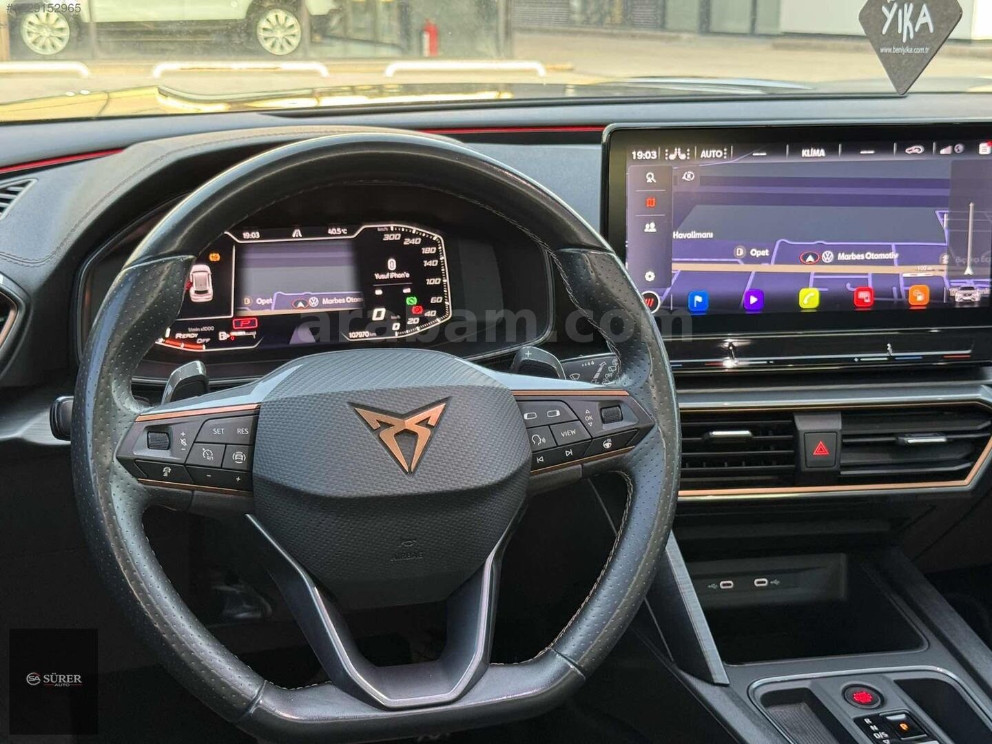 Galeriden Cupra Formentor 1.5 TSI 2022 Model Mardin 108.000 km Siyah 7