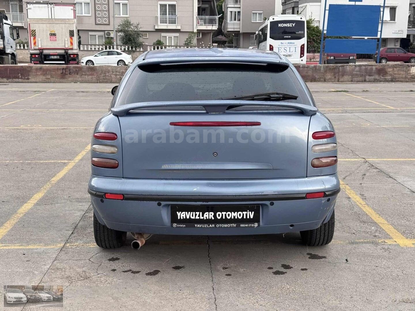 Galeriden Fiat Bravo 1.6 SX 2000 Model Antalya 325.000 km Mavi 4