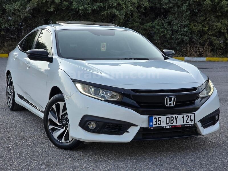 Galeriden Honda Civic 1.6i VTEC Elegance 2016 Model İzmir 151.000 km Beyaz