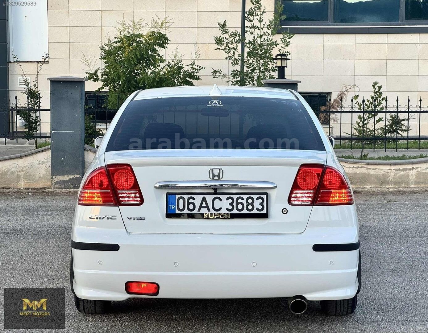 Galeriden Honda Civic 1.6i VTEC ES 2003 Model Kahramanmaraş 346.000 km Beyaz 6