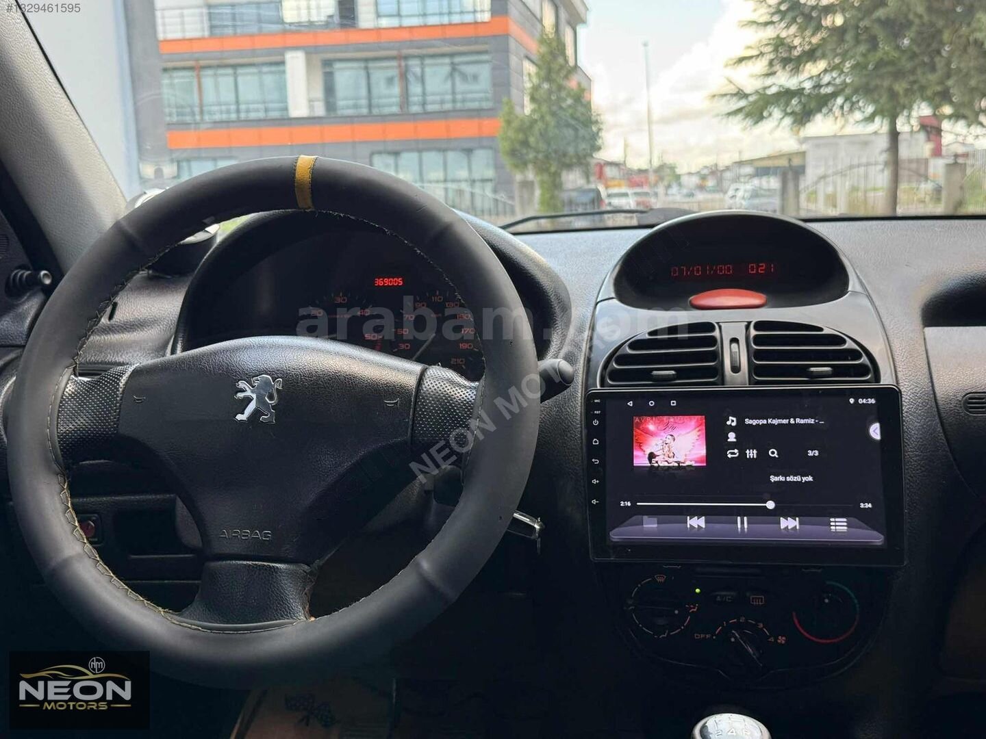 Galeriden Peugeot 206 1.4 XR 2002 Model Samsun 367.000 km Gri 3