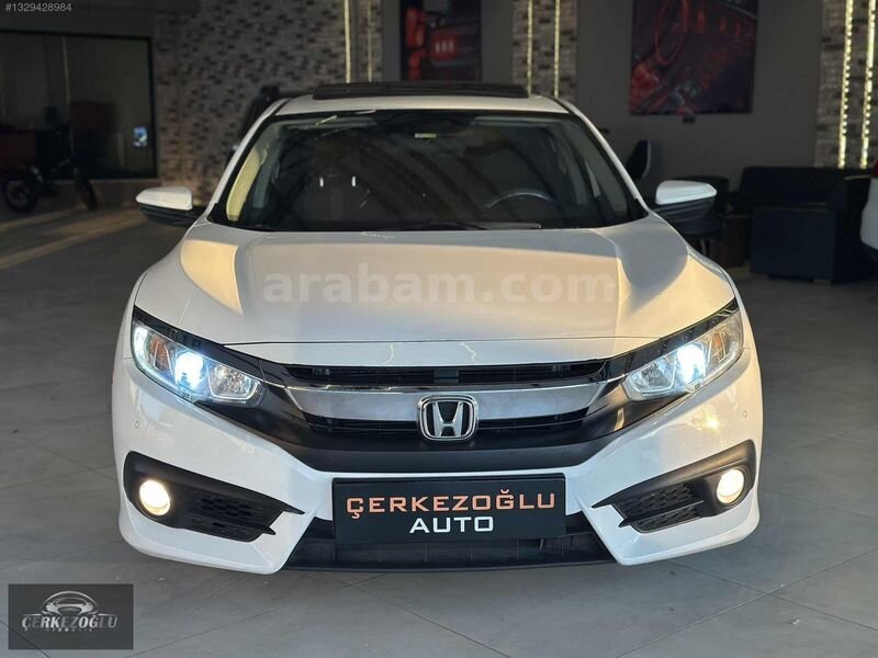 Galeriden Honda Civic 1.6i VTEC Eco Elegance 2017 Model Balıkesir 108.000 km Beyaz