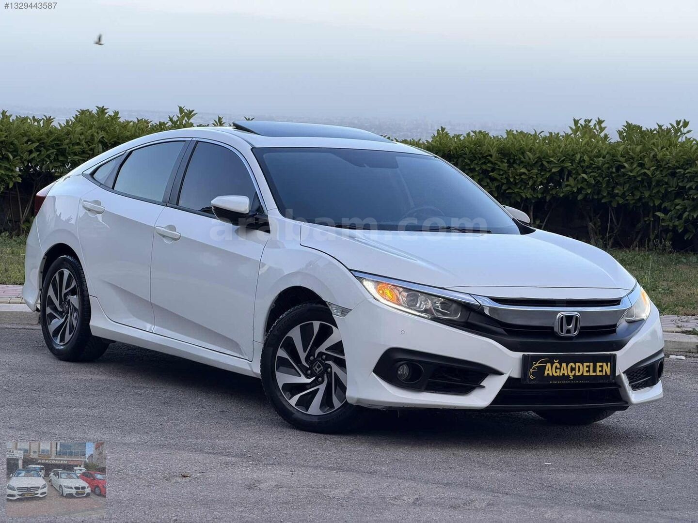 Galeriden Honda Civic 1.6i VTEC Eco Elegance 2018 Model Antalya 154.000 km Beyaz 5