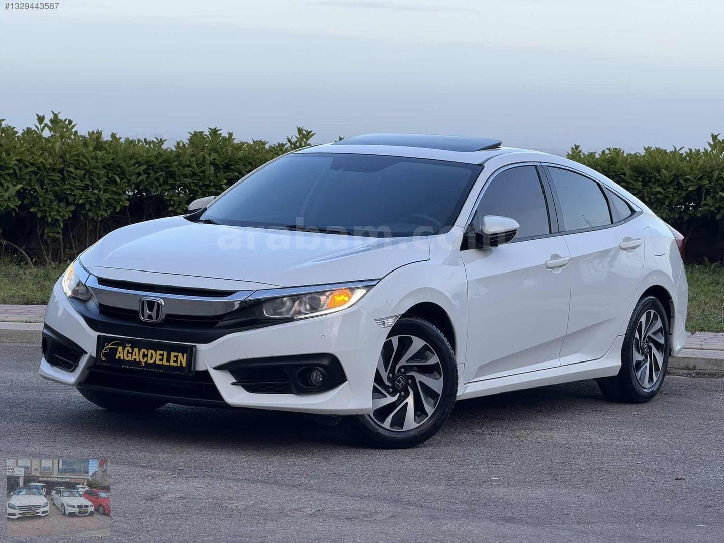 Galeriden Honda Civic 1.6i VTEC Eco Elegance 2018 Model Antalya 154.000 km Beyaz 4