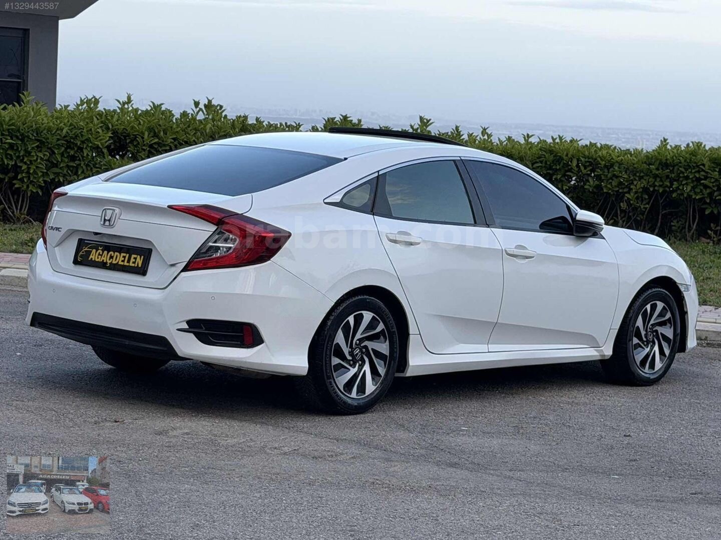 Galeriden Honda Civic 1.6i VTEC Eco Elegance 2018 Model Antalya 154.000 km Beyaz 7