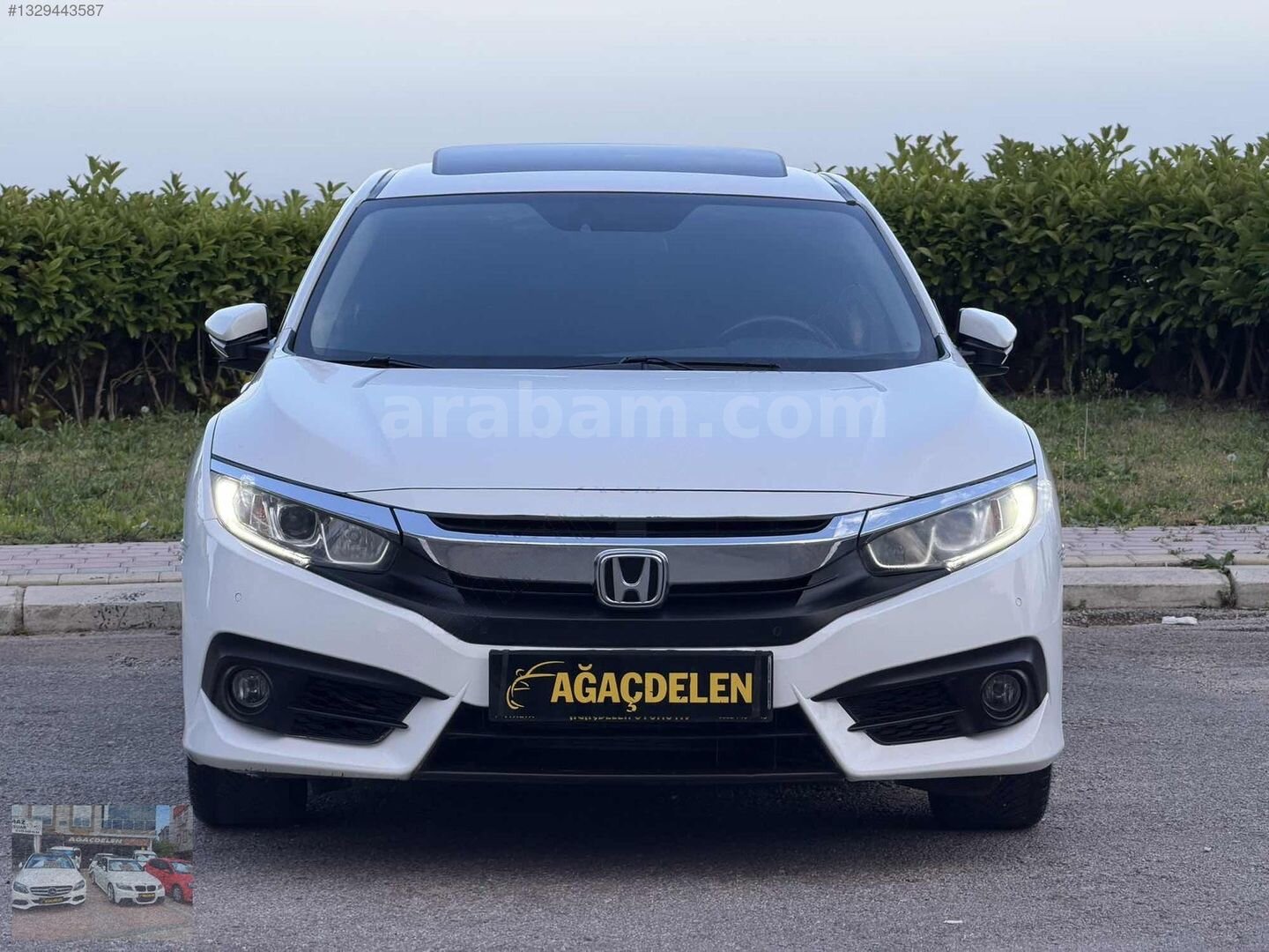 Galeriden Honda Civic 1.6i VTEC Eco Elegance 2018 Model Antalya 154.000 km Beyaz 2