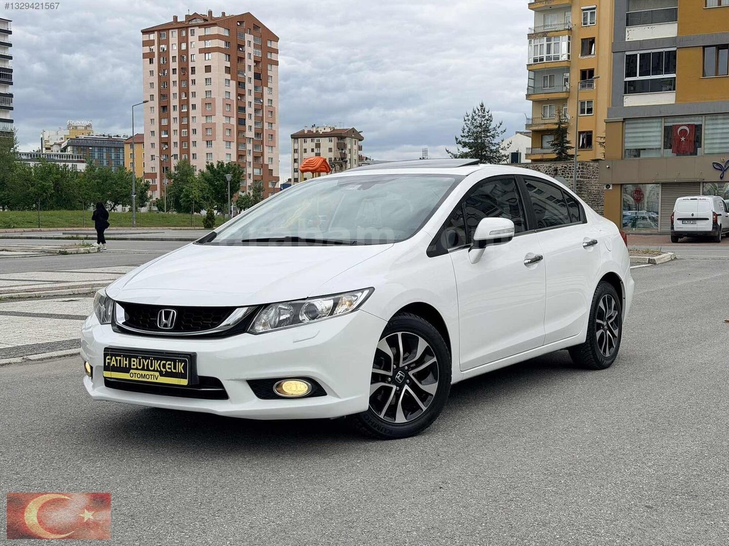 Galeriden Honda Civic 1.6i VTEC Eco Elegance 2014 Model Kayseri 113.000 km Beyaz 3