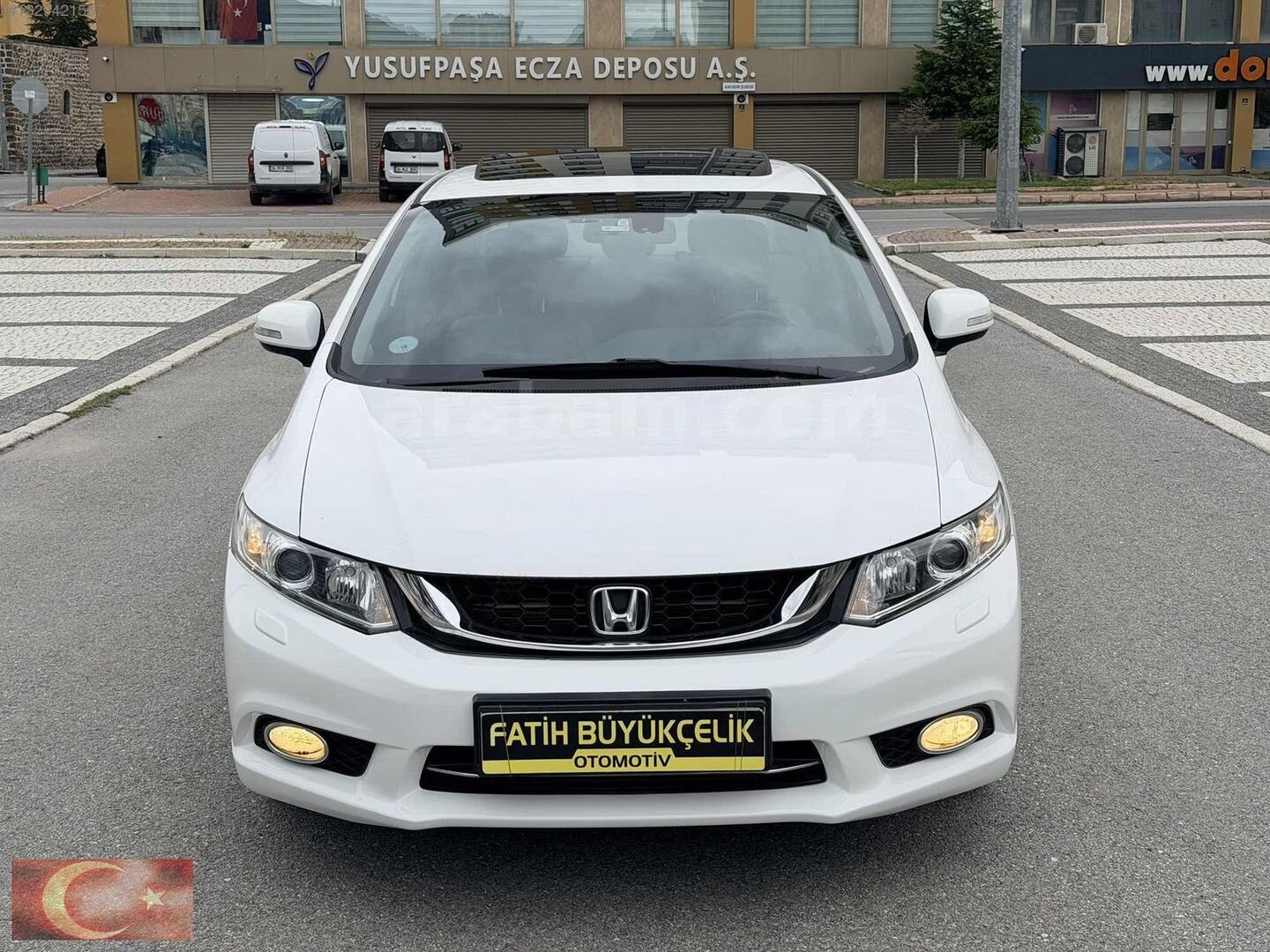 Galeriden Honda Civic 1.6i VTEC Eco Elegance 2014 Model Kayseri 113.000 km Beyaz 7