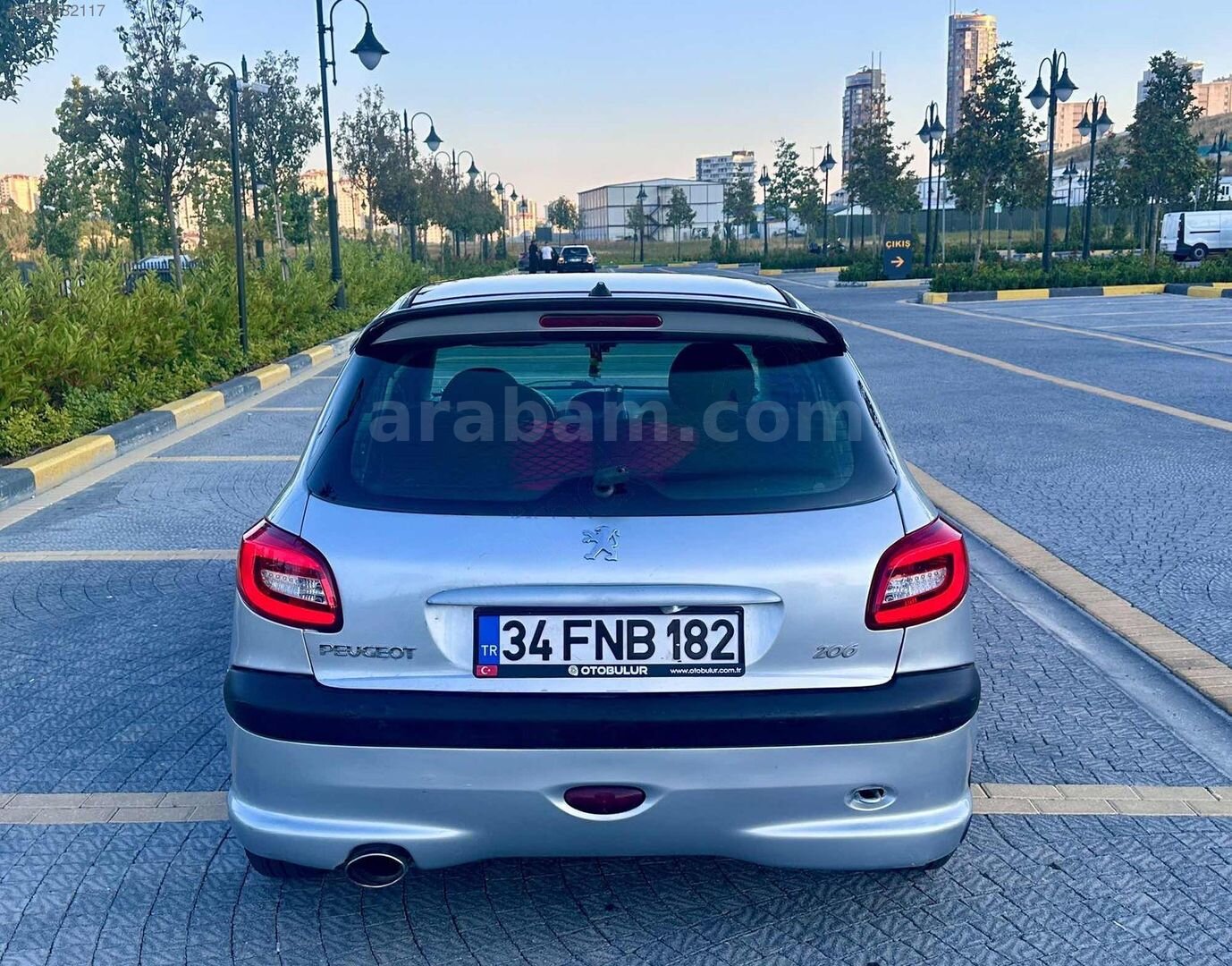 Galeriden Peugeot 206 1.4 Panoramic 2006 Model İstanbul 233.000 km Gri 4