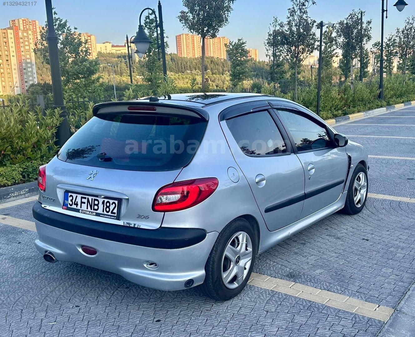 Galeriden Peugeot 206 1.4 Panoramic 2006 Model İstanbul 233.000 km Gri 5