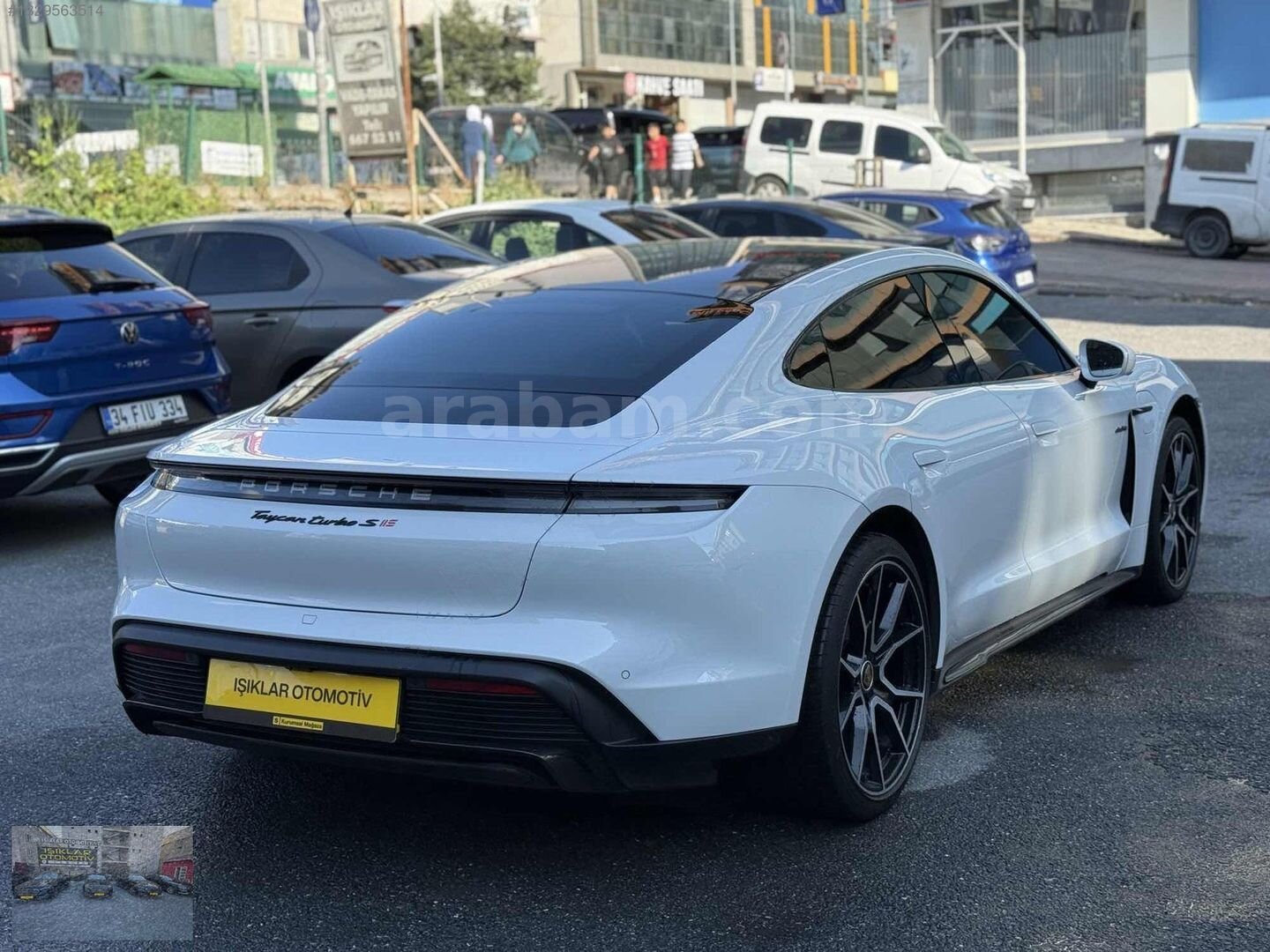 Galeriden Porsche Taycan Elektrik Turbo S 2020 Model İstanbul 61.500 km Beyaz 7