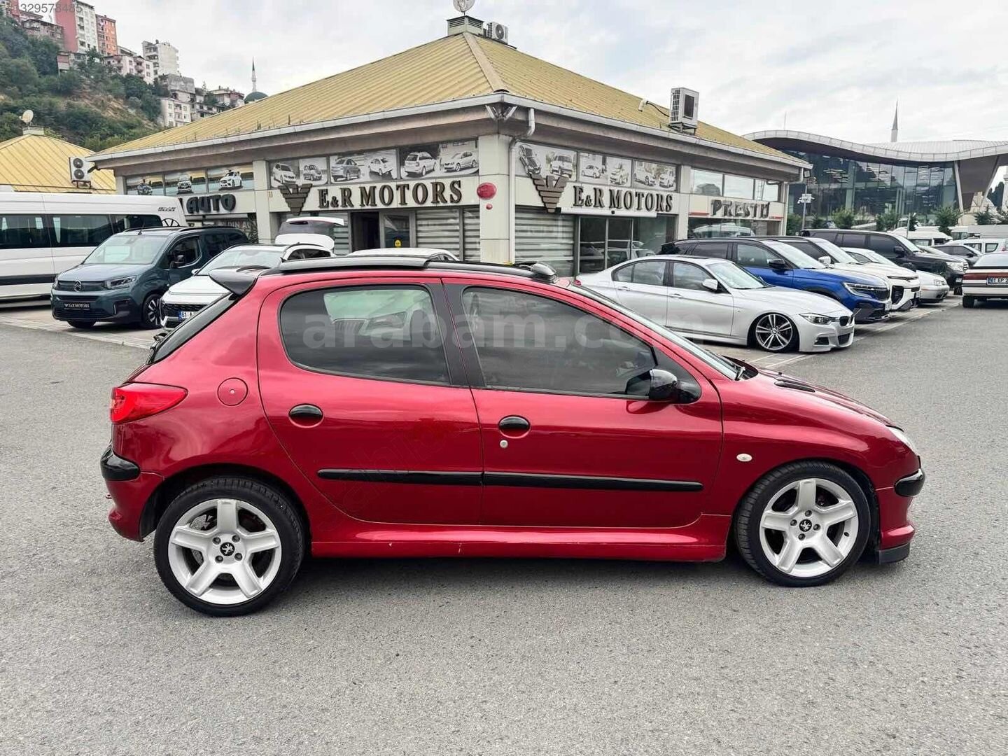 Galeriden Peugeot 206 1.6 XT 2001 Model Trabzon 285.000 km Bordo 5