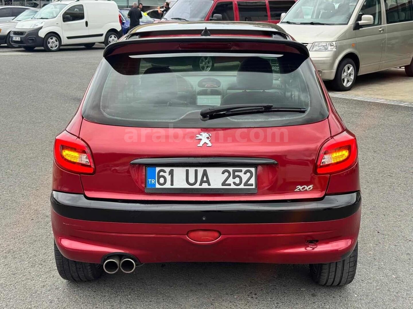 Galeriden Peugeot 206 1.6 XT 2001 Model Trabzon 285.000 km Bordo 6