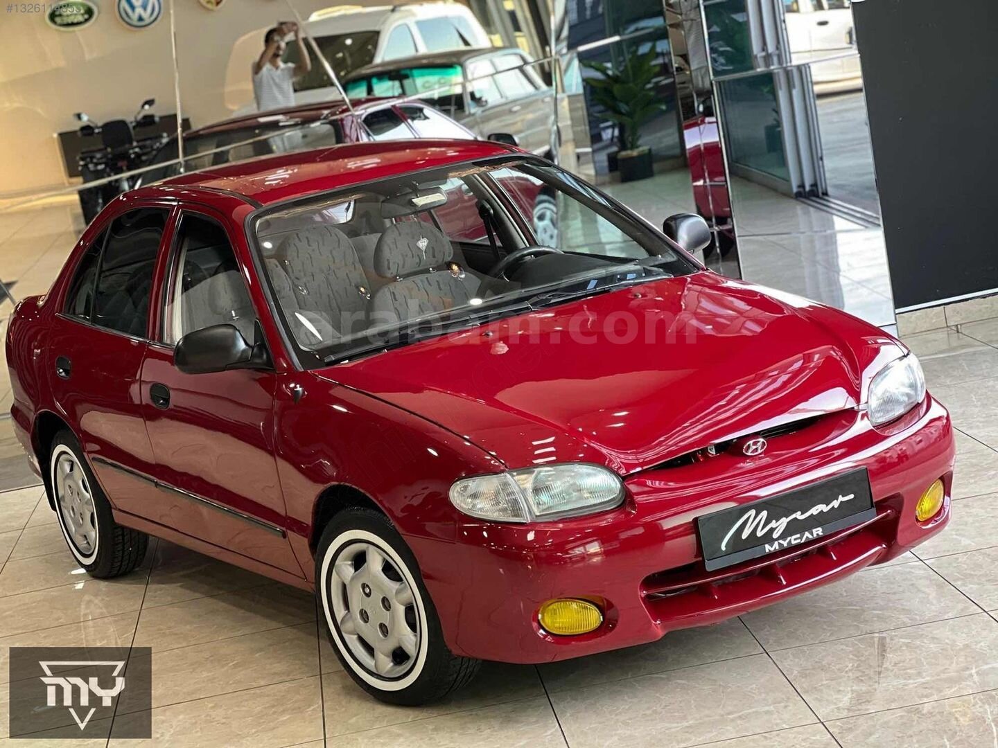 Galeriden Hyundai Accent 1.5 GLS 1998 Model Ankara 385.000 km Bordo 3