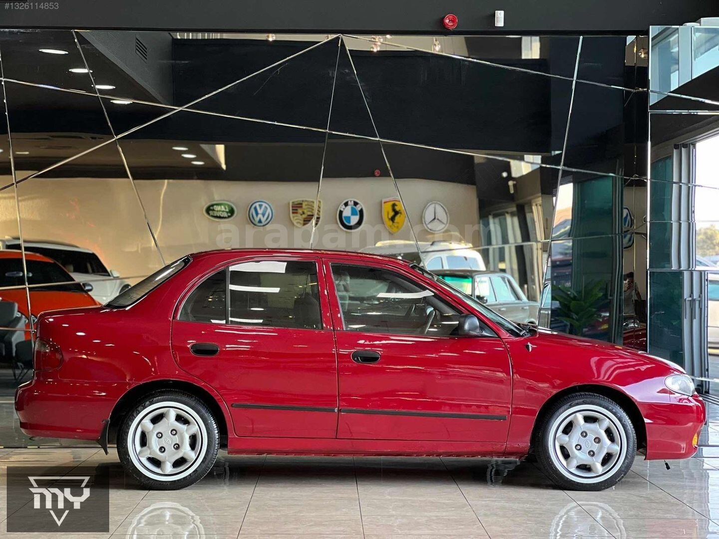 Galeriden Hyundai Accent 1.5 GLS 1998 Model Ankara 385.000 km Bordo 6