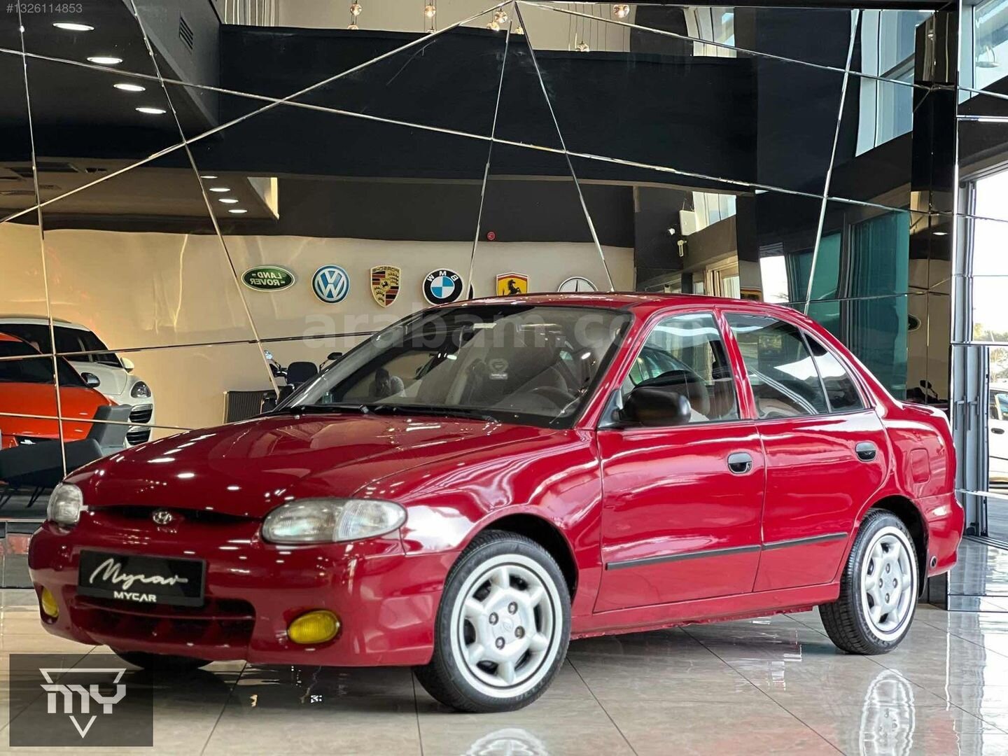 Galeriden Hyundai Accent 1.5 GLS 1998 Model Ankara 385.000 km Bordo 7