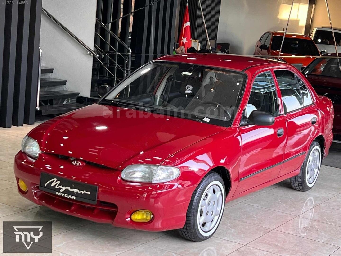 Galeriden Hyundai Accent 1.5 GLS 1998 Model Ankara 385.000 km Bordo 2