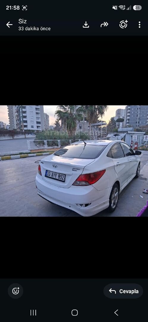 Sahibinden Hyundai Accent Blue 1.4 CVVT Mode Plus 2013 Model Mersin 335.000 km Beyaz 5