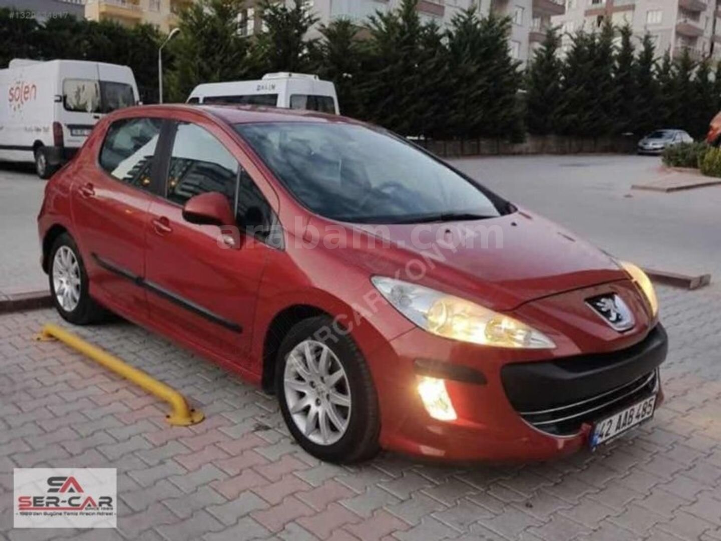 Galeriden Peugeot 308 1.6 HDi Comfort 2008 Model Konya 180.000 km Kırmızı 1