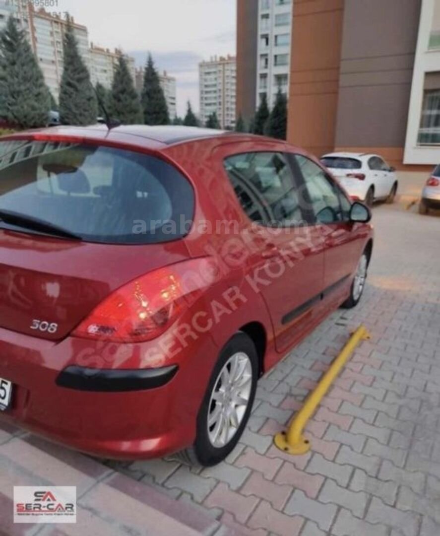 Galeriden Peugeot 308 1.6 HDi Comfort 2008 Model Konya 180.000 km Kırmızı 3