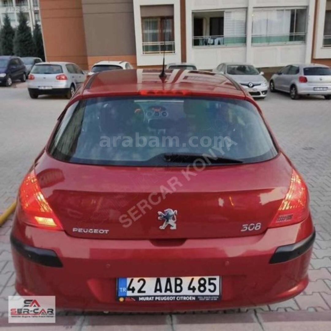 Galeriden Peugeot 308 1.6 HDi Comfort 2008 Model Konya 180.000 km Kırmızı 4
