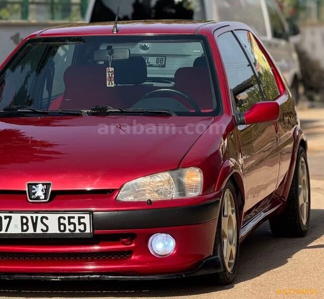 Galeriden Peugeot 106 GTI 1998 Model Antalya 311.000 km Bordo