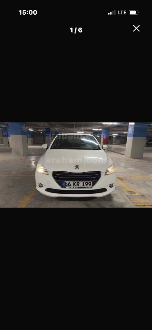 Sahibinden Peugeot 301 1.6 HDi Allure 2015 Model Edirne 125.000 km Beyaz 6