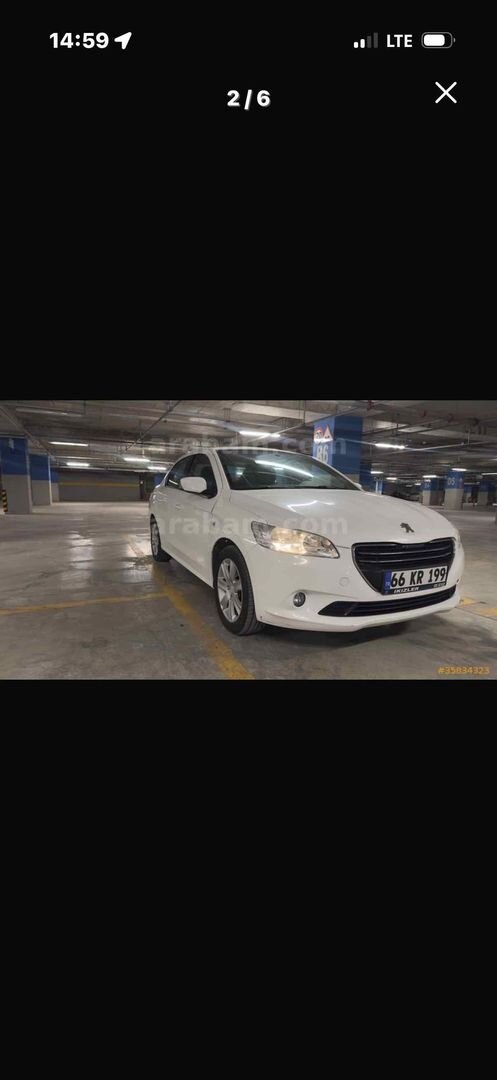 Sahibinden Peugeot 301 1.6 HDi Allure 2015 Model Edirne 125.000 km Beyaz 4
