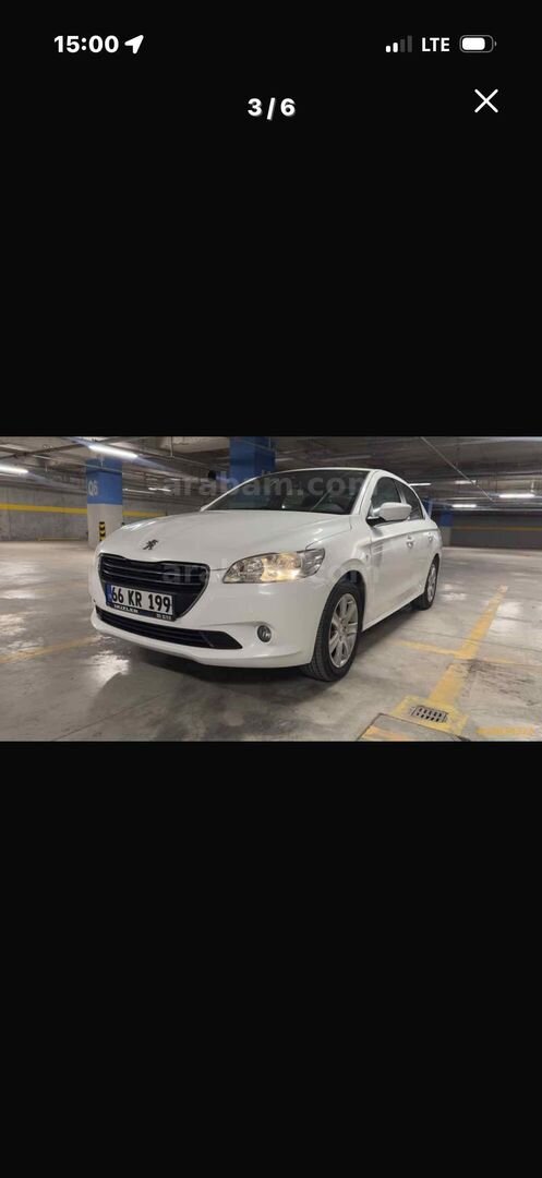 Sahibinden Peugeot 301 1.6 HDi Allure 2015 Model Edirne 125.000 km Beyaz 3