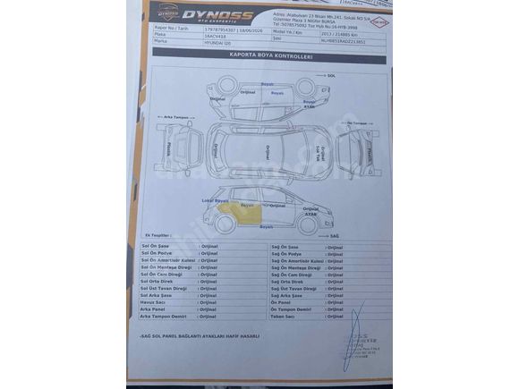 Sahibinden Hyundai i20 1.4 CRDi Jump 2013 Model Bursa 215.000 km