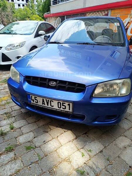 Sahibinden Hyundai Accent 1.3 1.3i 2000 Model Manisa 175.000 km Mavi