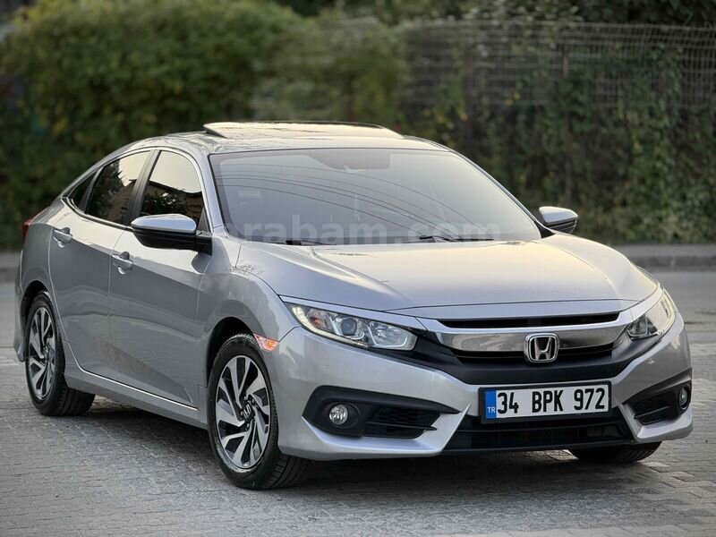 Galeriden Honda Civic 1.6i VTEC Eco Elegance 2018 Model Kocaeli 98.000 km Gri (Gümüş)