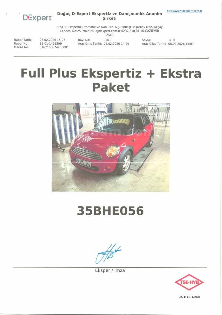 Sahibinden Mini Cooper 1.6 2011 Model İzmir 144.000 km Kırmızı 1