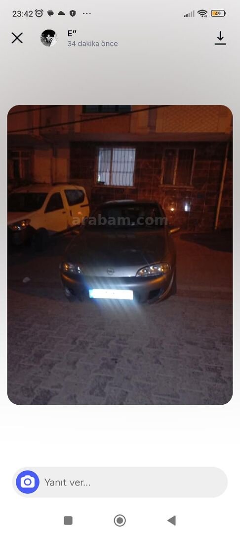 Sahibinden Opel Tigra 1.6 1997 Model İstanbul 168.000 km Gri 1