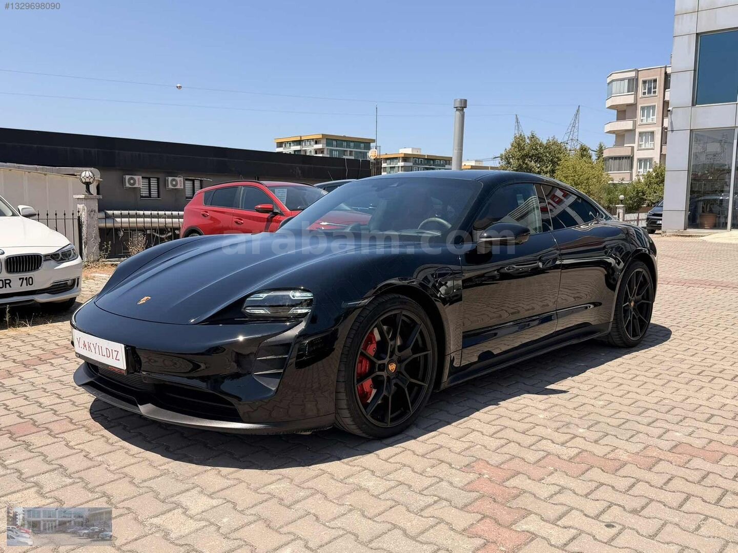 Galeriden Porsche Taycan Elektrik GTS 2023 Model Bursa 20.000 km Siyah 4