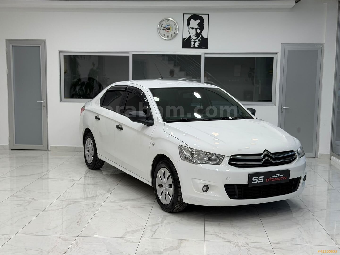 Galeriden Citroen C-Elysée 1.2 VTi Attraction 2013 Model Kırklareli 130.000 km Beyaz 1