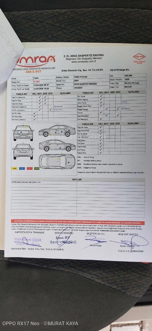 Sahibinden Ford Focus 1.6 Ambiente 2000 Model Kocaeli 332.885 km Beyaz 4