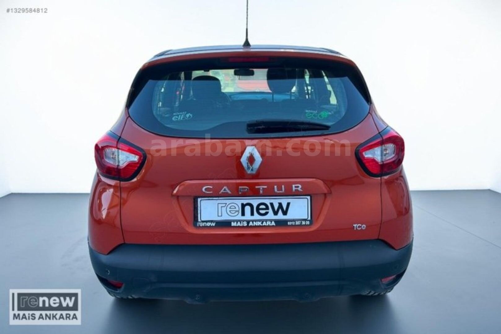 Galeriden Renault Captur 0.9 Touch 2013 Model Ankara 148.866 km Turuncu 4