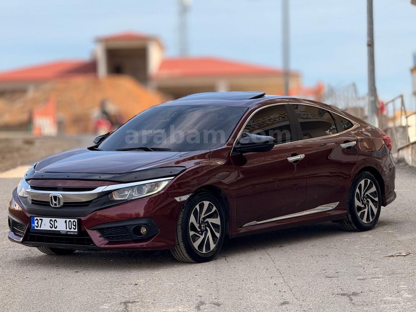 Sahibinden Honda Civic 1.6i VTEC Elegance 2017 Model Tekirdağ 220.000 km Bordo 2