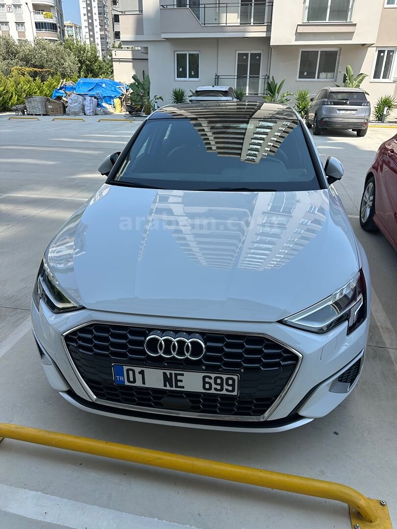 Sahibinden Audi A3 Sportback 30 TFSI Advanced 2021 Model Adana 56.950 km Beyaz 2