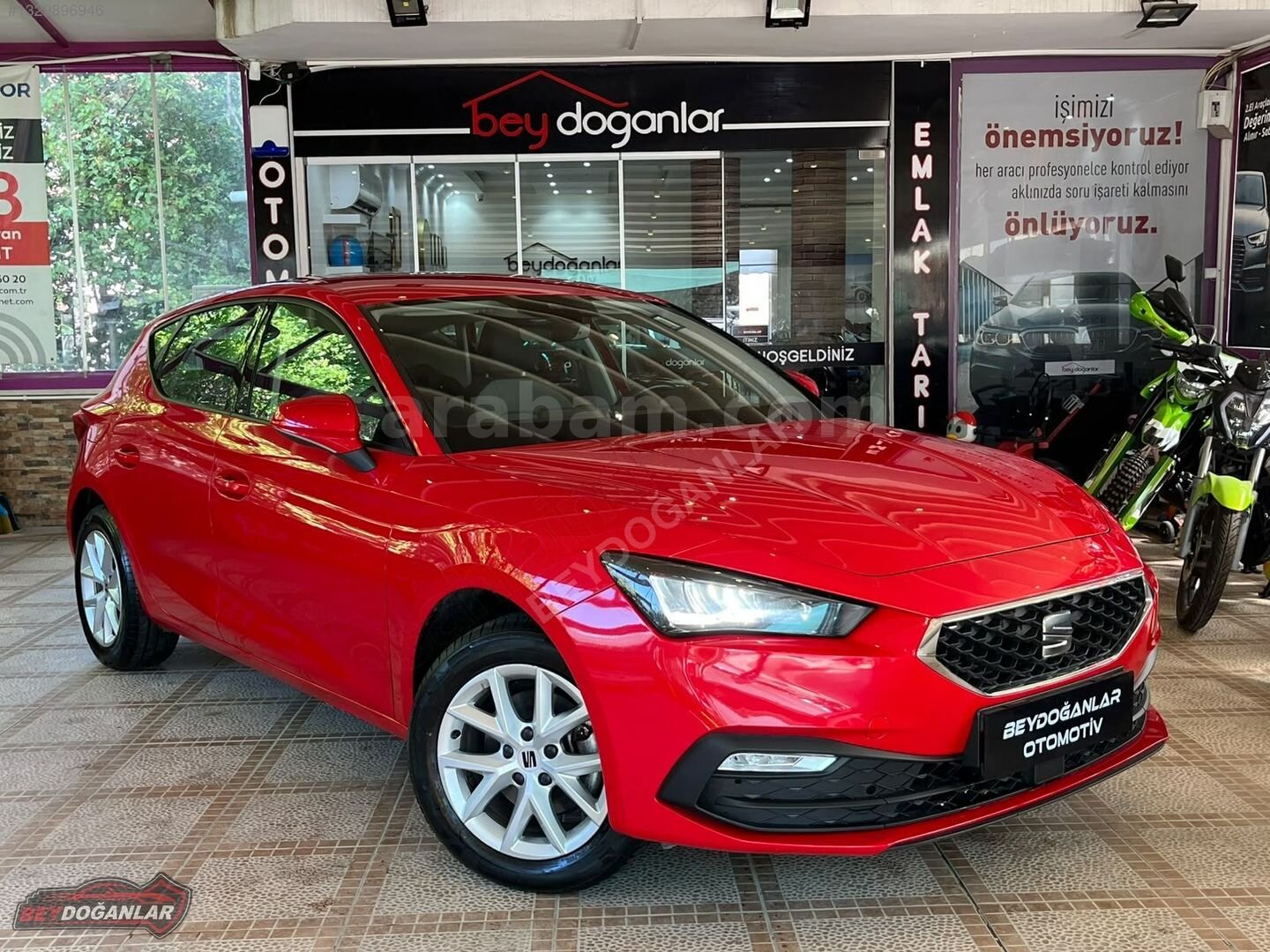 Galeriden Seat Leon 1.0 TSI Style 2021 Model Ankara 42.000 km Kırmızı 1