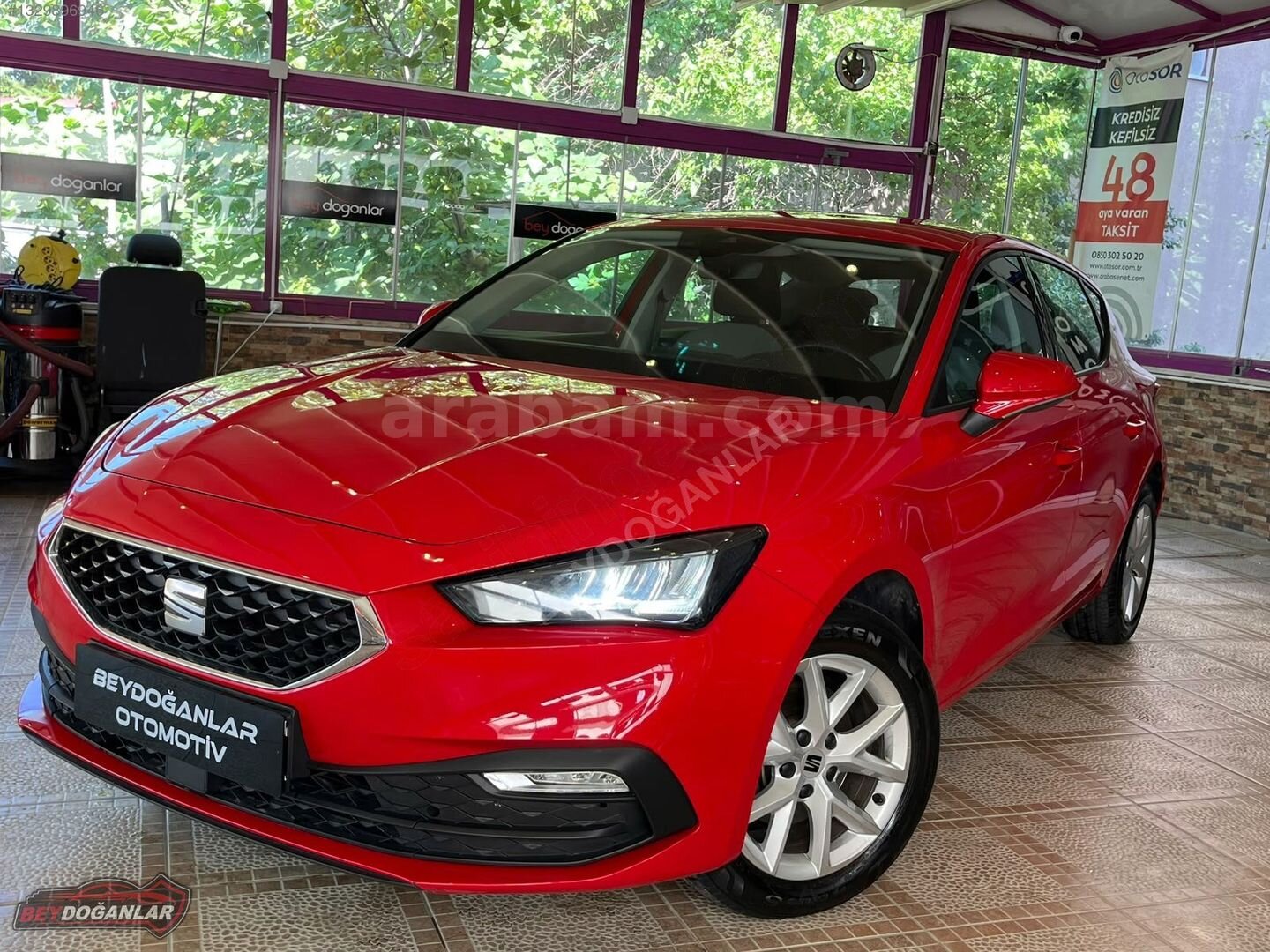 Galeriden Seat Leon 1.0 TSI Style 2021 Model Ankara 42.000 km Kırmızı 3