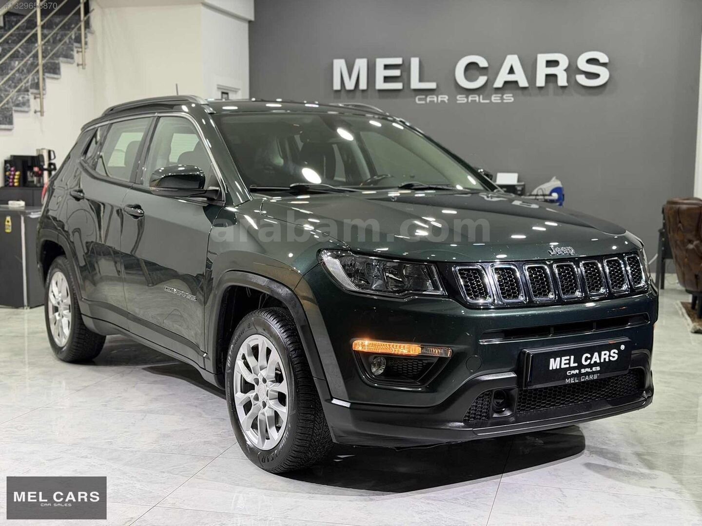 Galeriden Jeep Compass 1.3 GSE Longitude 2020 Model Ankara 100.000 km Yeşil 3