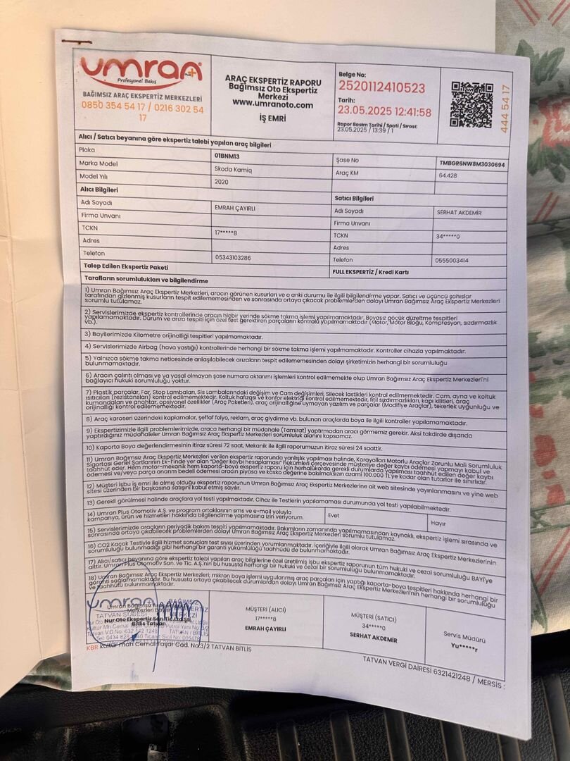 Sahibinden Skoda Kamiq 1.0 TSI Premium 2020 Model Van 83.000 km Beyaz 5
