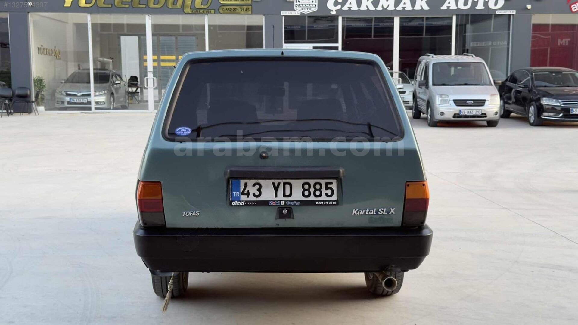 Galeriden Tofaş Kartal SLX 1995 Model Manisa 20.000 km Turkuaz 7