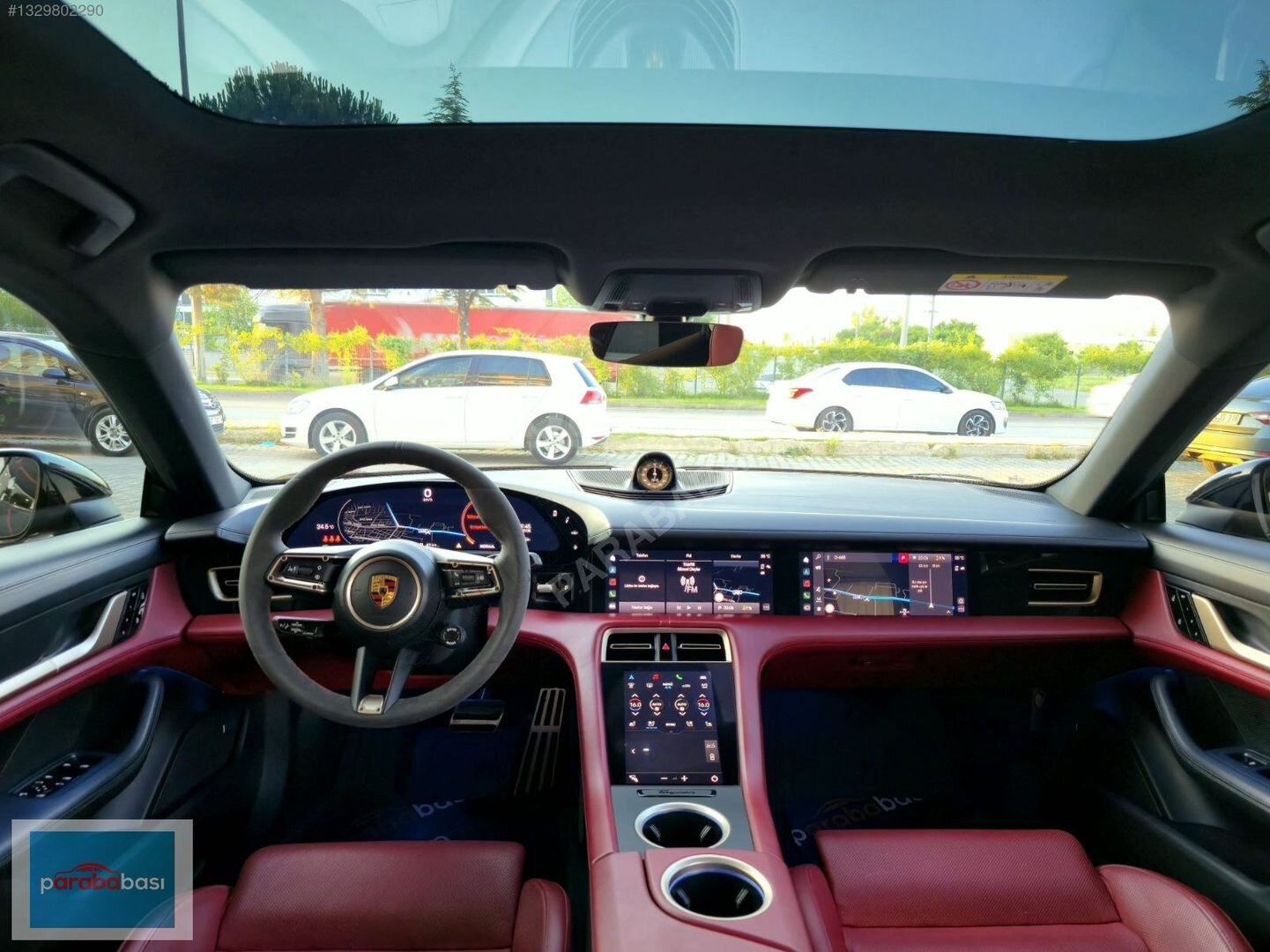 Galeriden Porsche Taycan Elektrik 4S Performance Plus 2021 Model Isparta 44.000 km Siyah 2