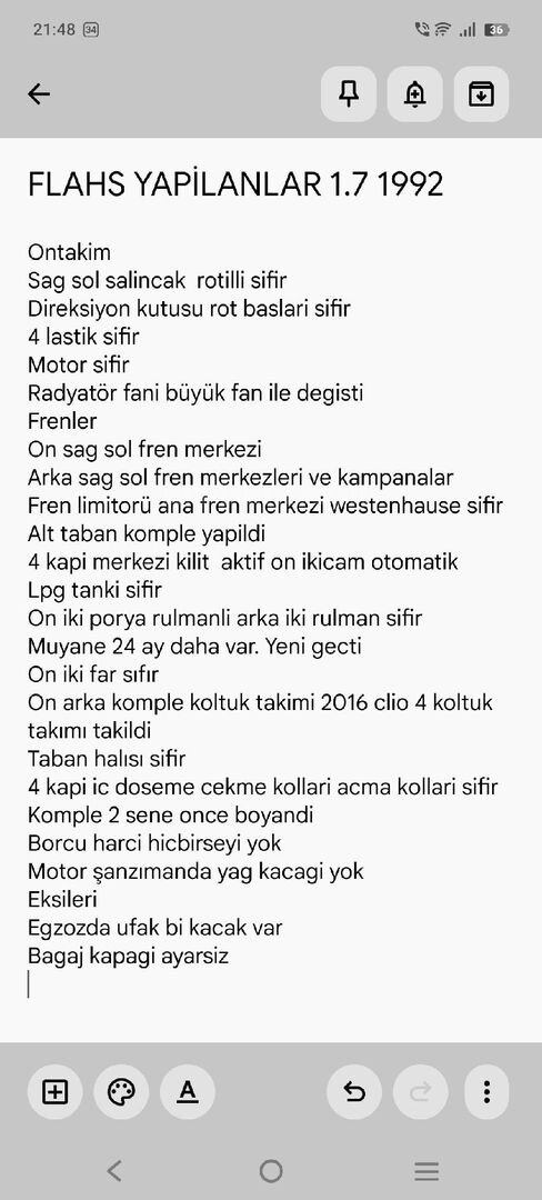 Sahibinden Renault R 11 Flash 1992 Model İstanbul 240.000 km Beyaz 4