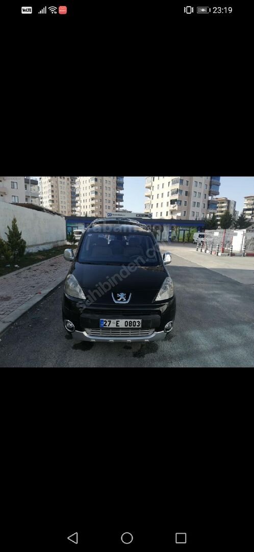 Sahibinden Peugeot Partner 1.6 HDI Premium Pack 2012 Model Gaziantep 142.000 km Siyah 2