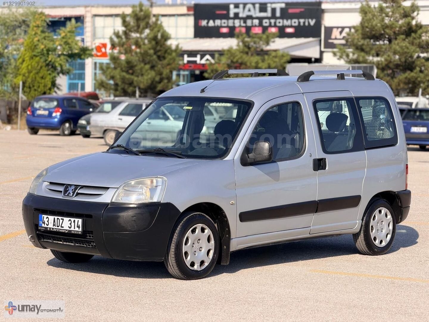 Galeriden Peugeot Partner 1.9 D 2007 Model Kütahya 232.000 km Gri 5