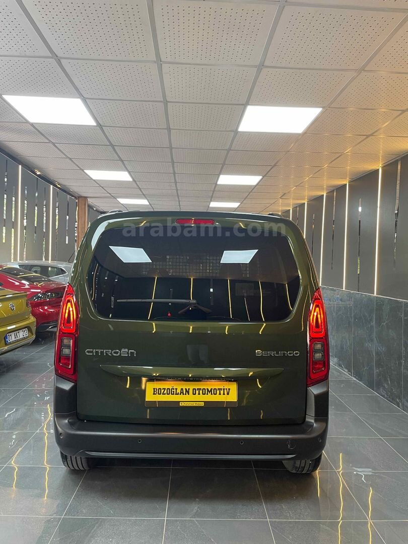 Galeriden Citroen Berlingo 1.5 BlueHDI Plus 2025 Model Adana 9.000 km Yeşil (metalik) 6